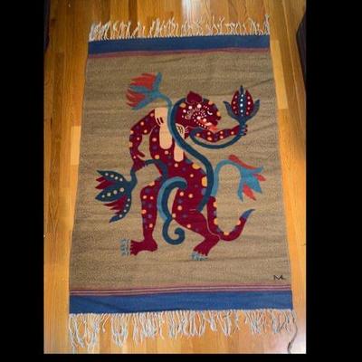 Dancing Jaguar Handwoven Rug