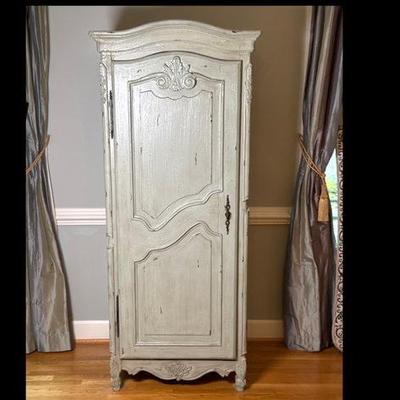 Vintage armoire with updated paint