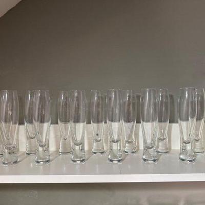 Weighted Glass Flutes
