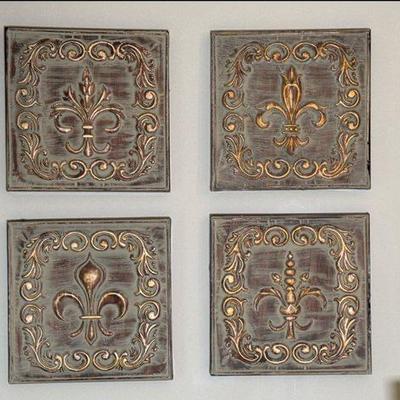 Decorative tin plaques