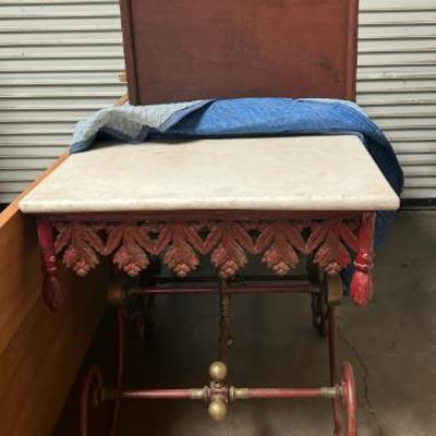Boulangerie marble work table 