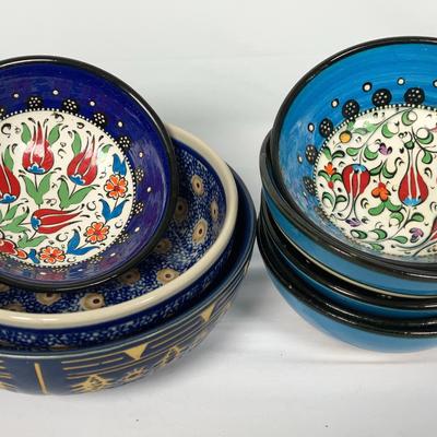 Turkish Ceramic Hand Painted Bowls & More