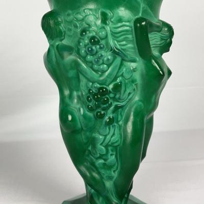Malachite Glass Vase 