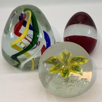 Floral, Stripe & Red Paperweights - Murano Glass & More 