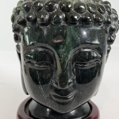 Green Aventurine Buddha Head