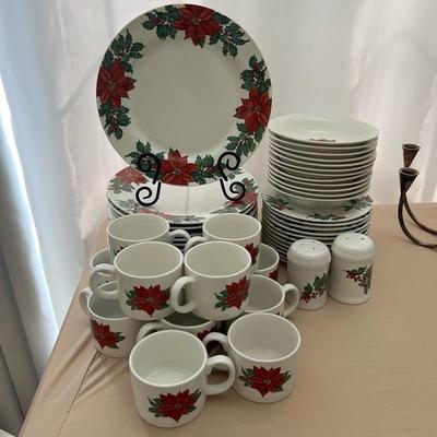 Hallmark Poinsettia Dishes