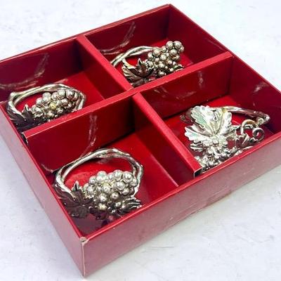 Vintage “Arthur Court” Silvertone Napkin Rings