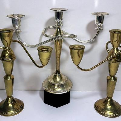 Brass Candelabra Candlesticks and More 