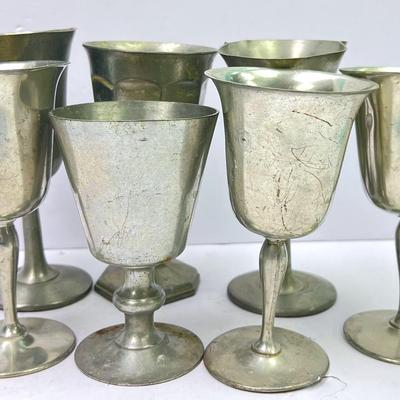 “Wallace” Pewter Goblets and More 