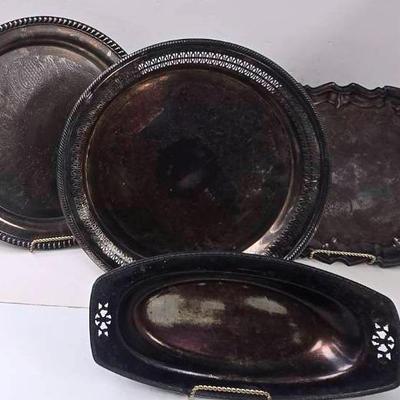 Silver Plate Trays "Benedict" and More
