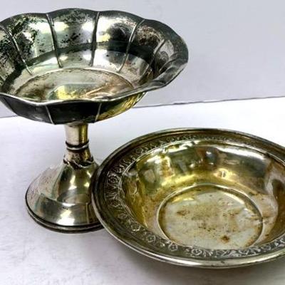 “N.S. Co.” Sterling Silver Compote and More 