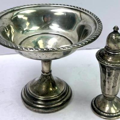 “Preisner Silver Co.” Sterling Silver Compote and More