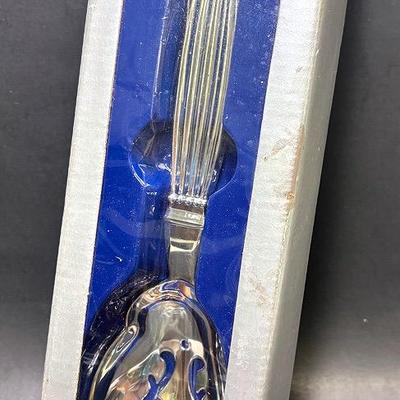 “Wallace Silversmiths” Danish Collection Pierced Serving Spoon