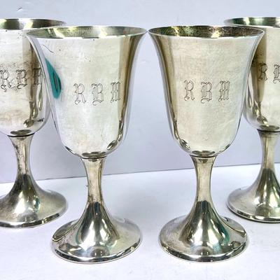 “Gorham” Sterling Silver Goblets