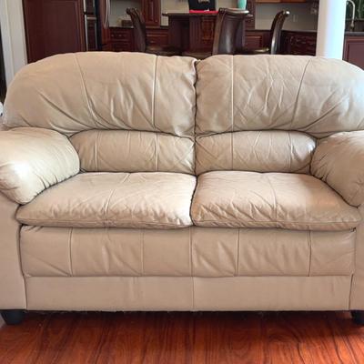 Two Seat Leather Love Seat
