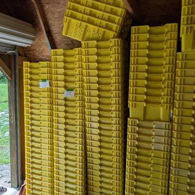 34 Vented, Stacking Agricultural Bins