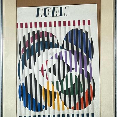 Yaacov AGAM Poster | AGAM poster. 16 x 25 in. Sight - h. 31.25 x w. 22.25 in
