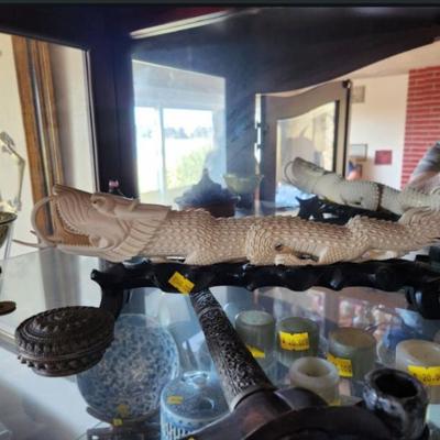 Chinese ivory dragon 1950s