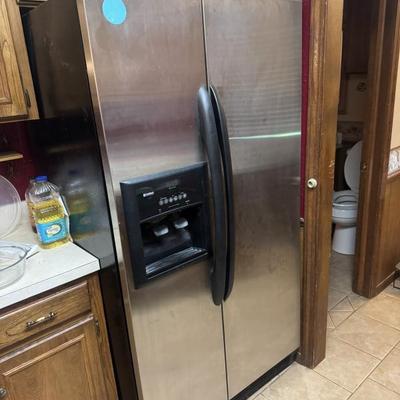 Sale Photo Thumbnail #3: Kenmore Refrigerator with a side freezer