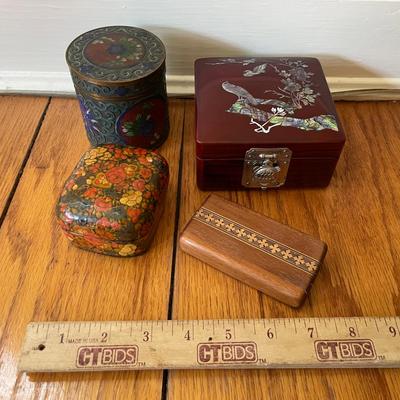 Lot Of Small Jewelry Boxes