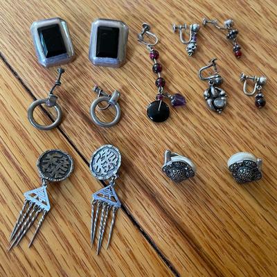Lot Of Sterling Silver Earrings