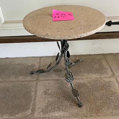 Small Granite Top Plant Stand Table