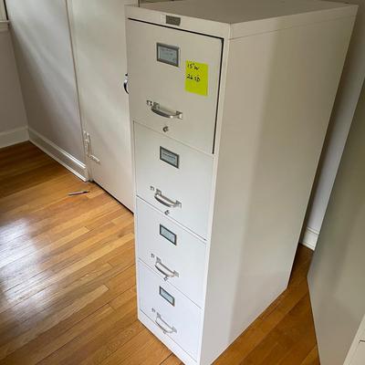 Art Steel Co. White Filing Cabinet