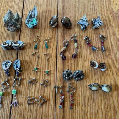 Lot Of Clip On Earrings