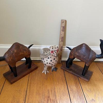 Lot Of Primitive Styled Animal Figurines