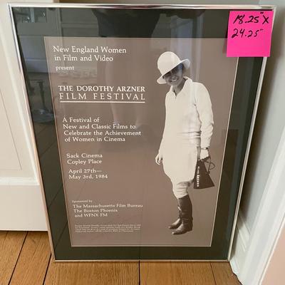 Vintage 1984 Dorothy Aren’t Film Festival Framed Poster