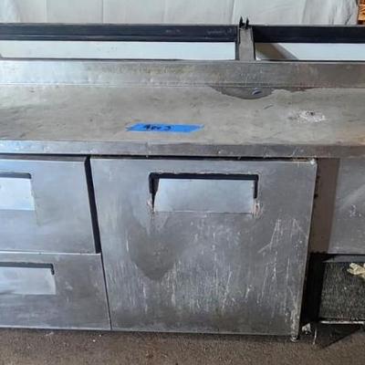 Lg9003 stainless steal sandwich prep table station refrigerator