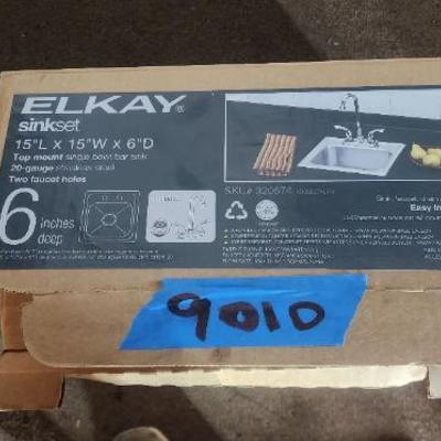 Lg9010 elkay commercial industrial sink set 15l 15w x 6 d