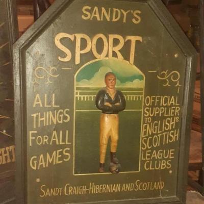LG0004 Sandy Sport Supplier to English & Scottish Club Tavern Pub Bar Sign
