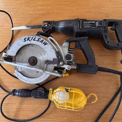 4-Piece Power Tool Bundle: Saws, Mixer & Light