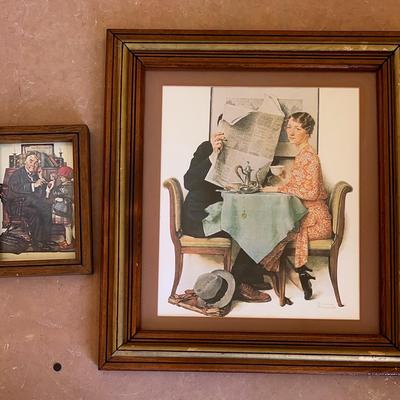 Pair of Norman Rockwell Prints