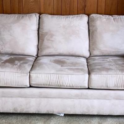 Broyhill Tan Microsuede Couch