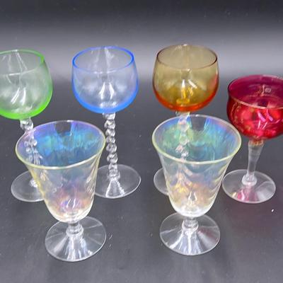 Collection of Vintage Barware Glasses