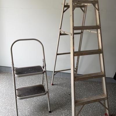 Step Stool & 6’ Aluminum Step Ladder