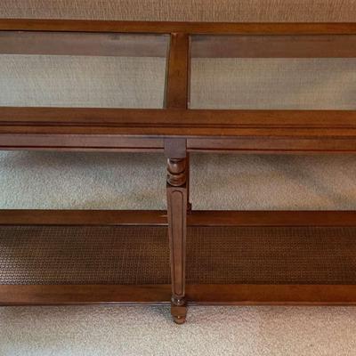 Glass Top Sofa Table 