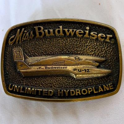 Miss Budweiser Belt Buckle