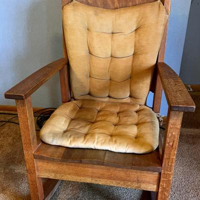 Vintage Wooden Rocking Chair