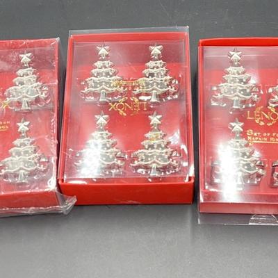 Lenox Christmas Napkin Rings- 12