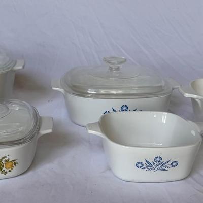 Vintage Corningware & Pyrex Casserole Dishes – Set of 5