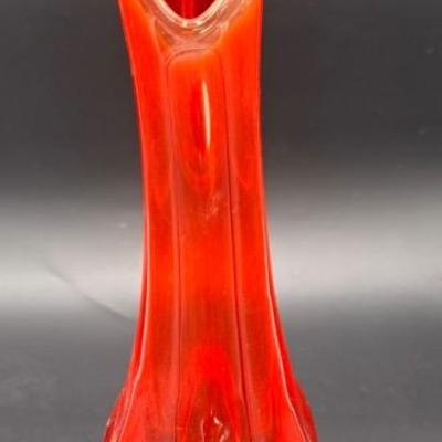 Vintage Swung Glass Vase