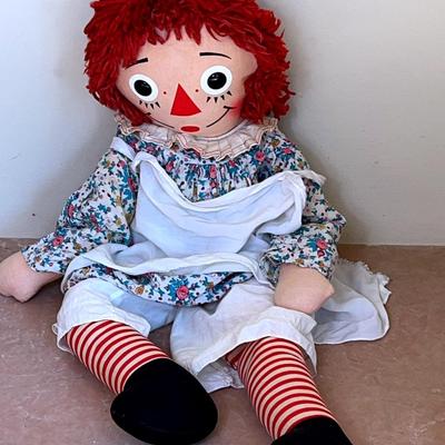 Vintage 32” Raggedy Ann Doll