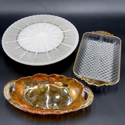 Vintage Glass Serving Pieces