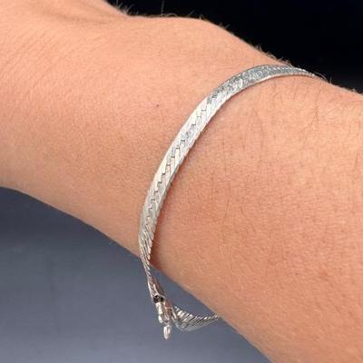 Three Sterling Silver Bracelets 