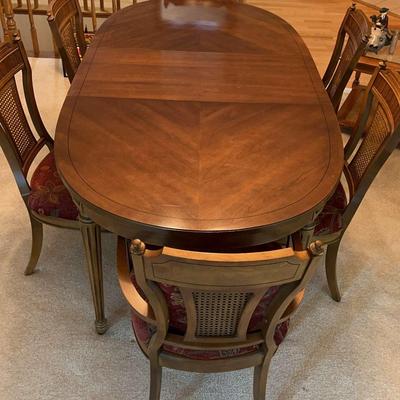 Dining Table from Gabbert's Furniture + Six Chairs 