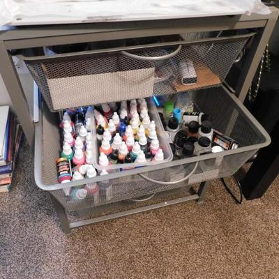 Sale Photo Thumbnail #151: Many trays of air brush paint. This is just one. Also, airbrushes and compressors.