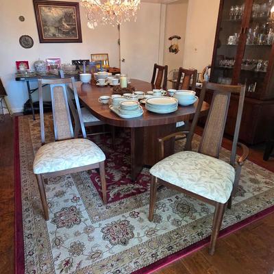 Sale Photo Thumbnail #63: Lane mid century modern dining set